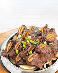 Korean short rib BBQ over steamed rice